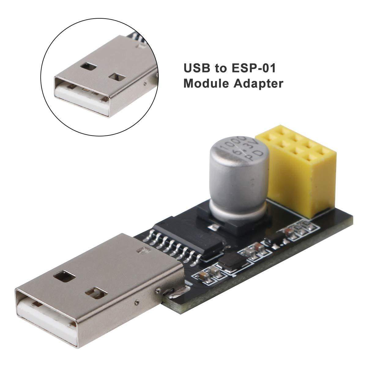Adattatore USB Per Modulo WiFi ESP8266 ESP-01: Programmatore E Downloader Per Arduino E Flash - Scheda Di Sviluppo Per PROGETTI IoT E IDE Scienza