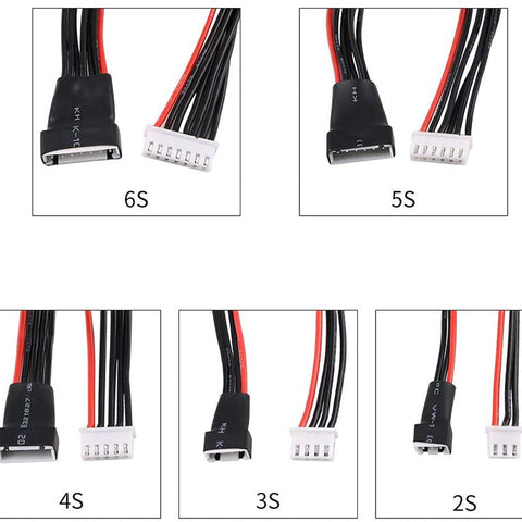 Innovateking 5PCS JST-XH 2S 3S 4S 5S 6S LiPo Battery Balance Charger Extension Cable