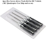 Hex Screw driver Tools Kit 4pcs Set for RC Helicopter (1.5mm 2.0mm 2.5mm 3.0mm)