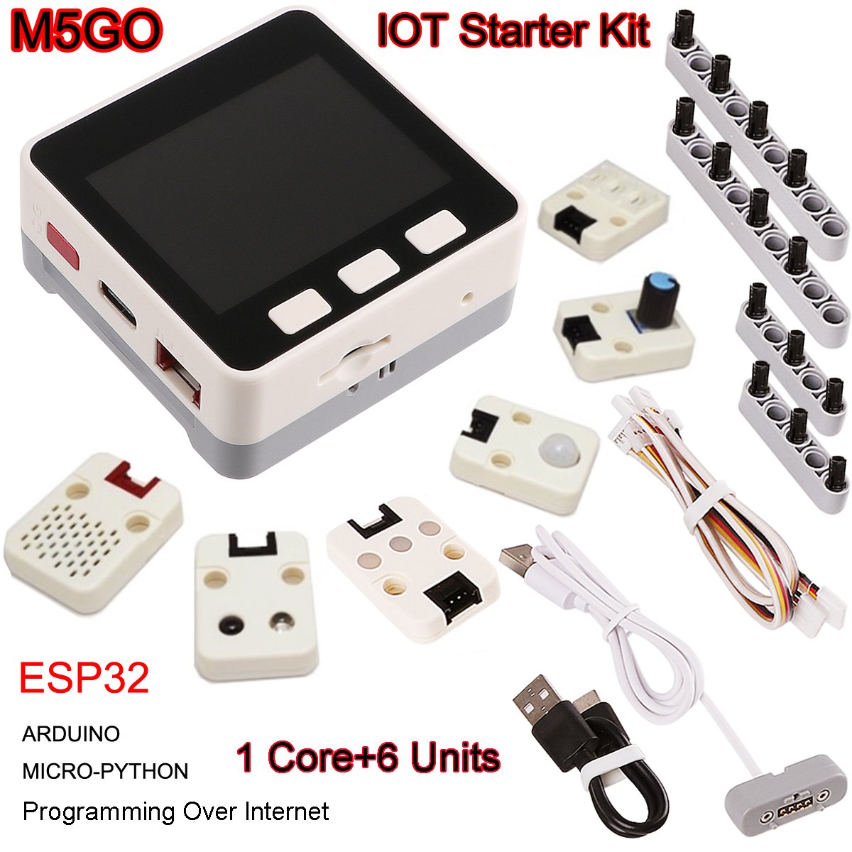 M5Stack M5GO IoT Starter Kit for MicroPython/Arduino Programming ...