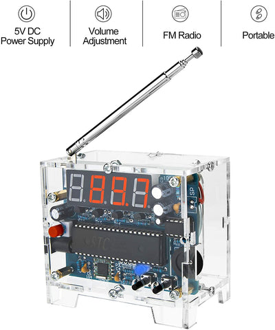 MakerFocus DIY Radio FM Receiver Kit