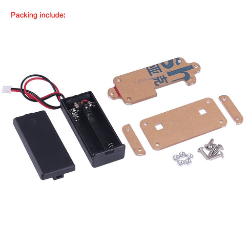 MakerFocus Micro:bit Protective Acrylic Transparent Case and AAA Cell Battery Box