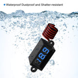 MakerFocus 2pcs Mini Digital DC Voltmeter 0.28 Inch Two-Wire 3.0V-30V Waterproof