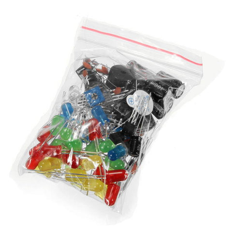 Power Supply Module 830 Hole Breadboard Resistor Capacitor LED Kit For Arduino Beginner