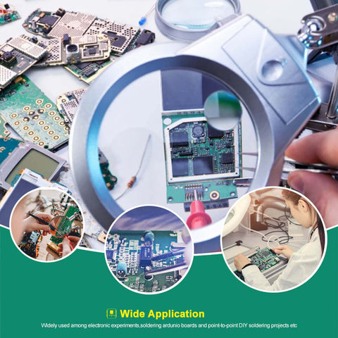 MakerFocus 24 PCS Universal Prototype PCB Board for Soldering Practice