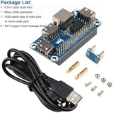 Raspberry Pi 4 Expansion Board Ethernet/USB HUB HAT 5V, with 1 RJ45 10/100M Ethernet Port