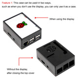 Raspberry Pi Case Compatible with 3.5 inch Display for RPi 3B/3B+/2B/2B+ with Cooling Fan