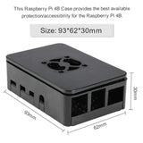 MakerFocus Raspberry Pi 4B ABS Protective Case with 3.0-5.8V 0.1A Cooling Fan