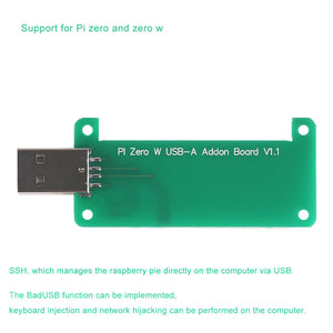 Raspberry Pi Zero W USB-A Addon Board