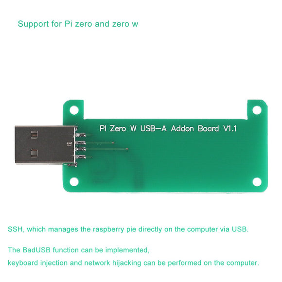 Raspberry Pi Zero W USB-A Addon Board