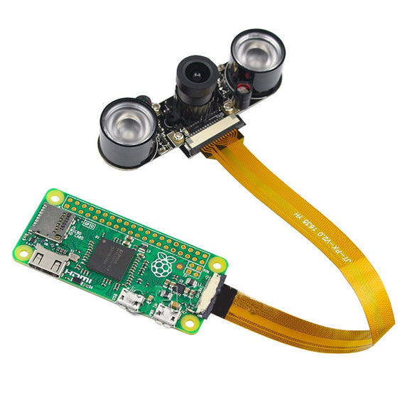 Makerfocus Raspberry Pi Zero W Camera Night Vision Webcam with 2 Infrared IR LED Lights