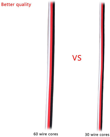 10pcs Cable Lead Wire 320mm 12.59inch 3 Pin Cord JR Male to Futaba Female for RC Plane