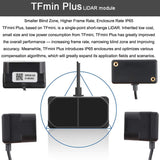 MakerFocus TFmini Plus Lidar Module(Short-Range Distance Sensor) Single-Point Ranging Module