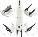 Punch Down Tool, Wire Stripping Tool Cable Stripper Cutter Wire Stripping Tool for Flat or Round UTP
