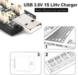 1S LiPo Battery USB Charger 3.8V/4.35V 6 Channel 1S LiHV Charger Tiny Whoop Blade Inductrix Micro