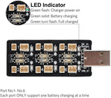 1S LiPo Battery USB Charger 3.8V/4.35V 6 Channel 1S LiHV Charger Tiny Whoop Blade Inductrix Micro