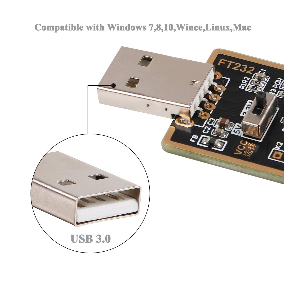 Ftdi Cable FT232RL USB To TTL Adapter (Genuine FTDI Chip - Works With ...