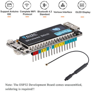 ESP32-Entwicklungsboard mit 0,49 Zoll OLED-Display unterstützt LoRa WiFi Bluetooth BLE Arduino