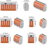 Compact Wire Connectors, 60Pcs Lever Nut Connector Assortment Conductors Terminal Block Wire