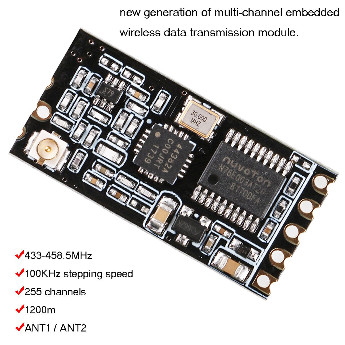 433mhz Transceiver Module MakerFocus 433Mhz SI4463 Wireless Transceiver Module Serial Port 1200M
