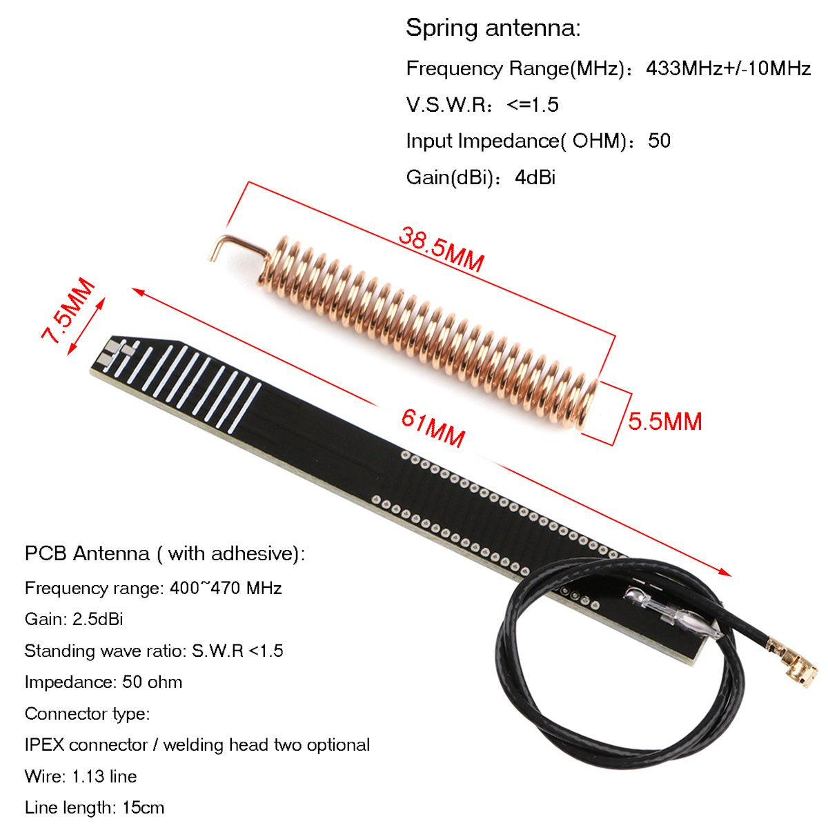 MakerFocus 433Mhz SI4463 Wireless Transceiver Module Serial Port 1200M