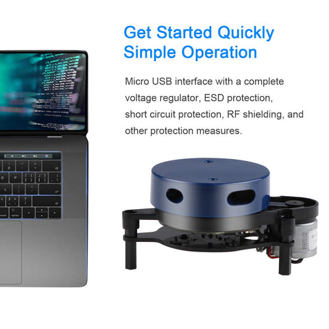 MakerFocus YDLIDAR X2L 360 Degree Scanning Lidar Long Ranging Distance For Indoor/Outdoor