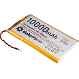 Makerfocus 3.7V Lipo Battery 10000mAh Lithium Rechargeable Battery 9065115 with Micro PH2.0 Plug for Raspberry Pi UPS Board