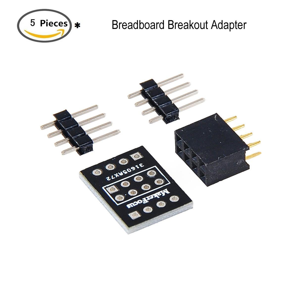 Nrf Module Adapter MakerFocus 5pcs NRF24L01+ Adapter for NRF24L01+ Transceiver Module and